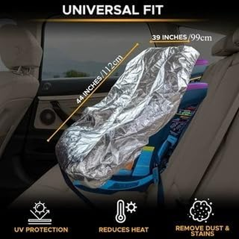 Car Seat Sun Shade Cover,Infant Car Seat UV Protection Cover Protector,Car Seat Shade Reflector UV Ray,Keeps Your Toddler Baby Seat at a Cool Temperature,Cooling Car Seat Cover image number 3