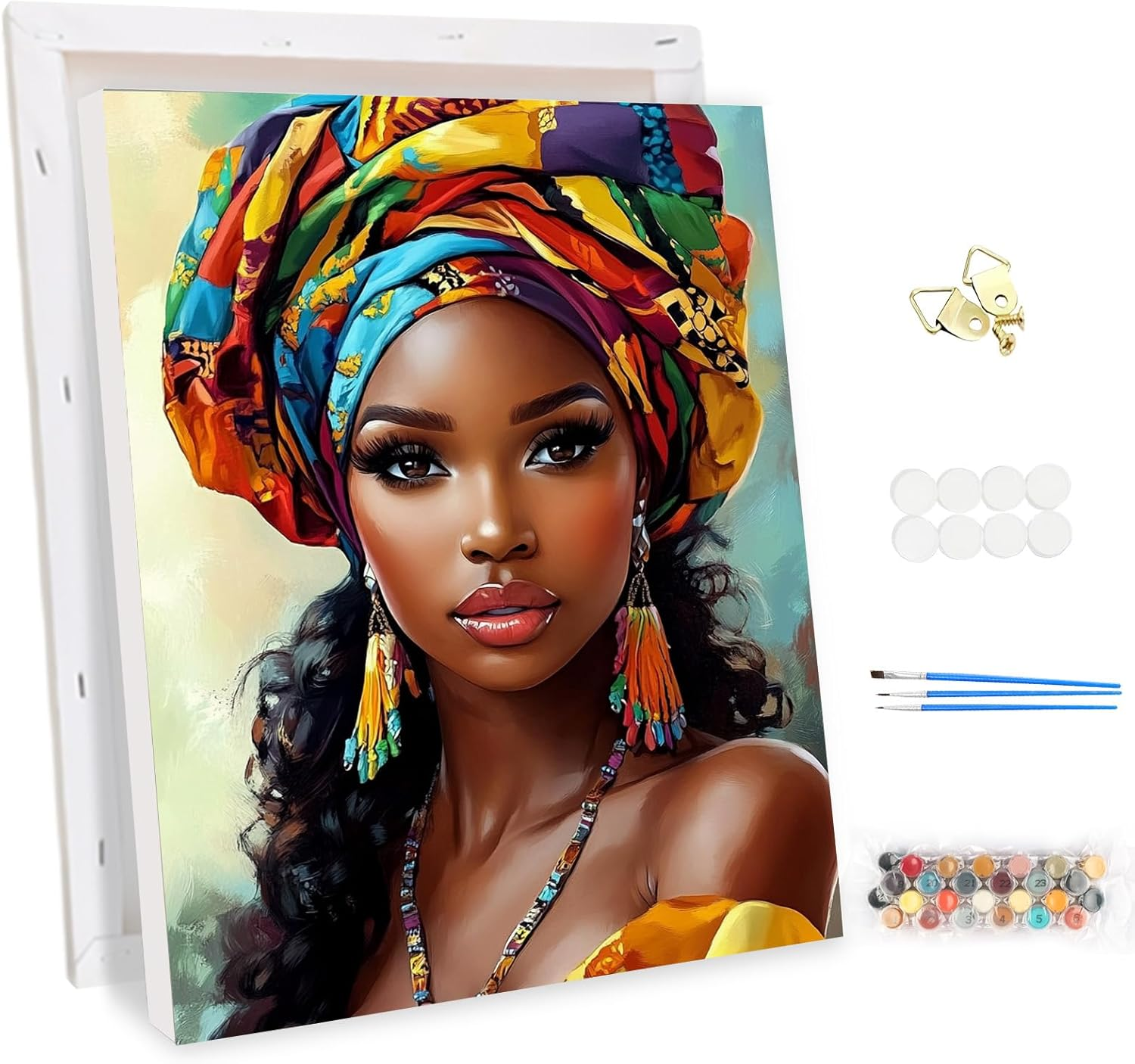 MEIYUDA Painting by Numbers Adults with Frame, DIY Set Adult Women Craft Set, 3 Brushes and Acrylic Paint, DIY Hand Painted Oil Painting Kit as a Gift and Home Decoration 30 X 40 Cm image number 5