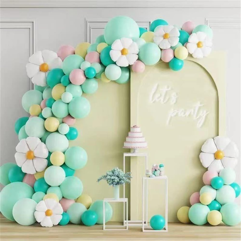 LDFWAYAU 159Pcs Rainbow Balloon Arch Garland Kit - Pink Yellow Blue Purple Green Balloons Flower Balloons with Balloon Accessories for Baby Shower Wedding Birthday Girl Party Decorations (Q29F)