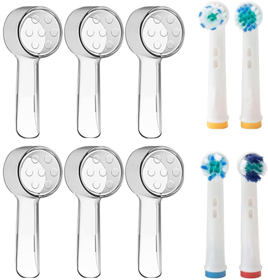 Cuicanfla 6 Pcs Electric Toothbrush Cover, Toothbrush Heads Cover Caps for Protecting, Case Contributes to Sanitary Health