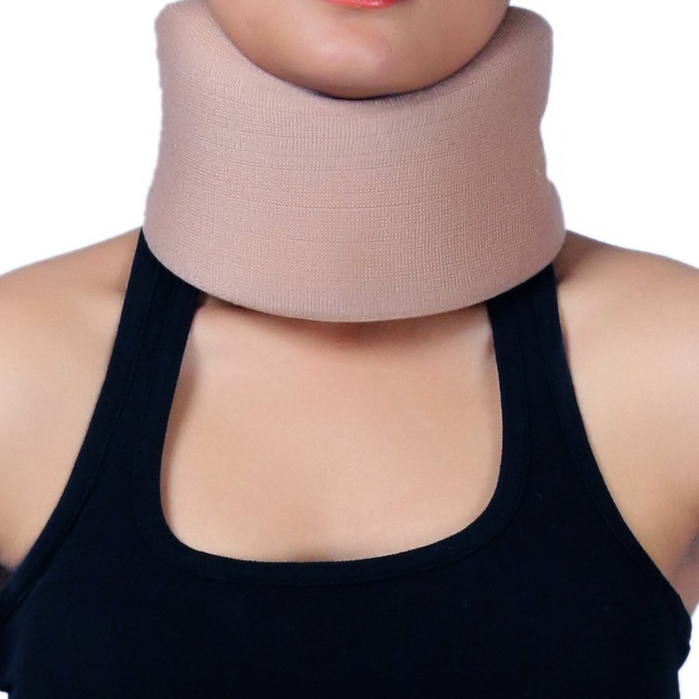 Healthgoodsau - Adjustable Soft Full Foam Cervical Collar | Neck Brace | Vertebrae Support | for Neck Support | Relieves Pain | Reduces Pressure from the Spine (Large) image number 3