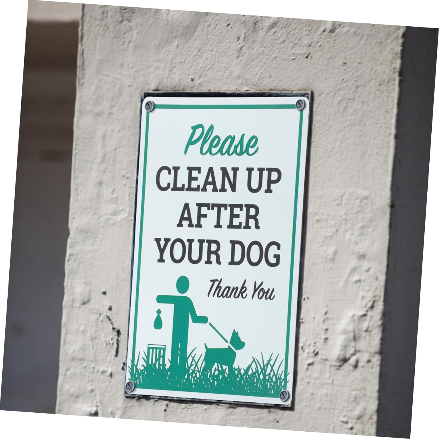 Milisten 2Pcs Dog Poop Sign Iron Garden Decor Pick up after Your Dog Sign Clean up after Your Dog Signs image number 4
