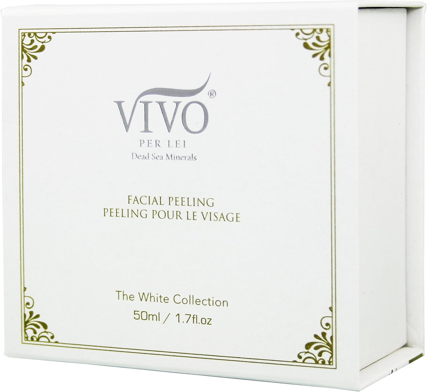Vivo per Lei Facial Peeling Gel - Contains Dead Sea Minerals and Nut Shell Powder - Gentle Face Exfoliator Scrub and Blackhead Remover - Peel Your Skin to a Fresher You - 3.4 Fl. Oz. image number 6