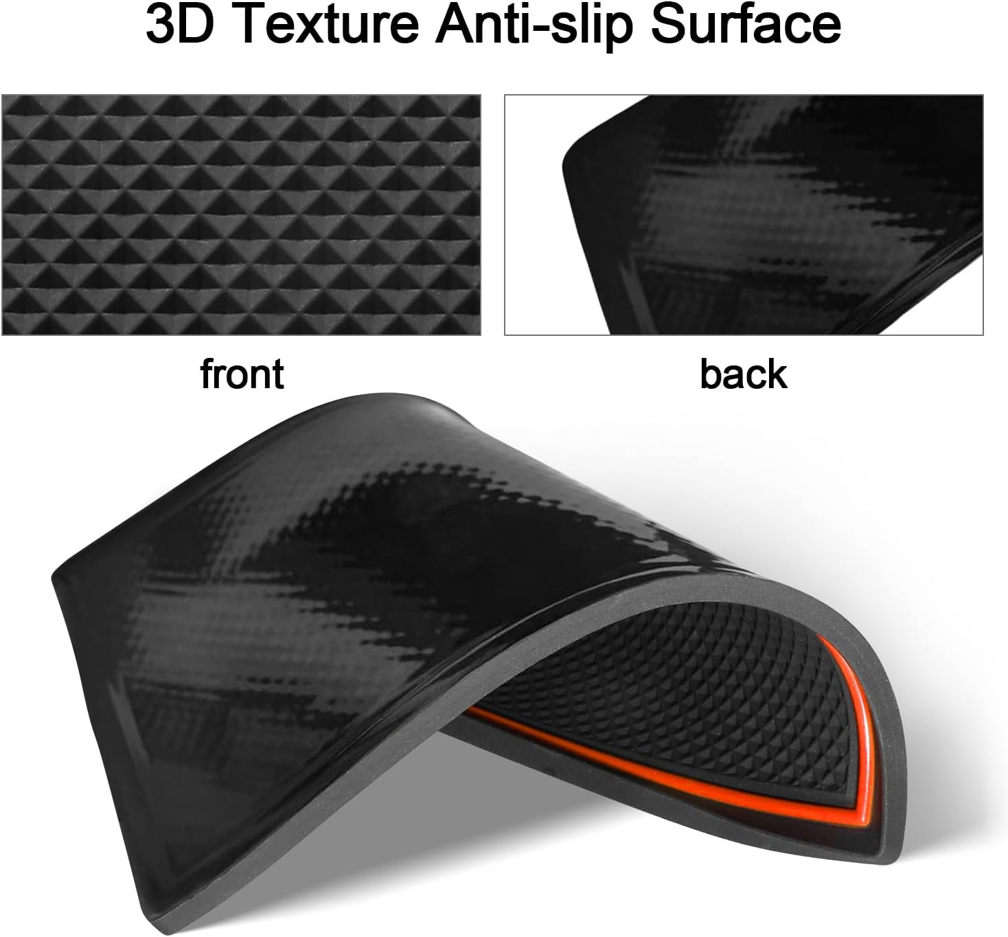 17PCS Car Interior Liners & Cup Holder Mats Fit for Subaru Forester 2019-2024, Interior Non-Slip anti Dust Cup Holder Inserts, Door Pocket Liners Interior Accessories image number 1