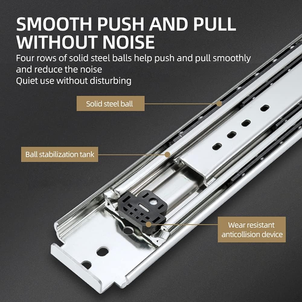 TRUSLIDE&reg; Locking Drawer Slides 550Mm (1100Mm Extended) 125KG Heavy Duty Draw Slide image number 1