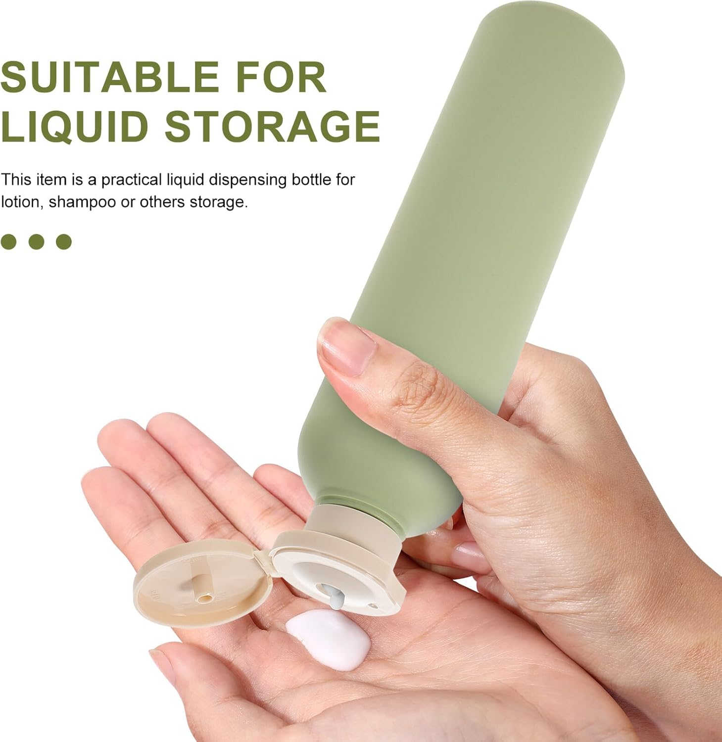 TOPPERFUN 3Pcs Convenient Shower Gel Lotion Bottles Leakproof Multipurpose Shampoo Sub Containers with Flip Caps Compact Portable Storage for Travel and Daily Use image number 3