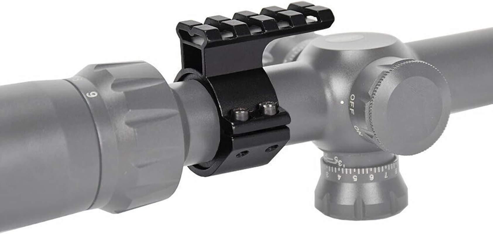 IMSFQFQL 34 Mm Scope Rings Adaptor, 34Mm Scope Mounted Picatinny Adapter Rail with 4 Slots Red Dot Sights Tactical Light Barrel Clamp Mounts for Scope Flashlight image number 1