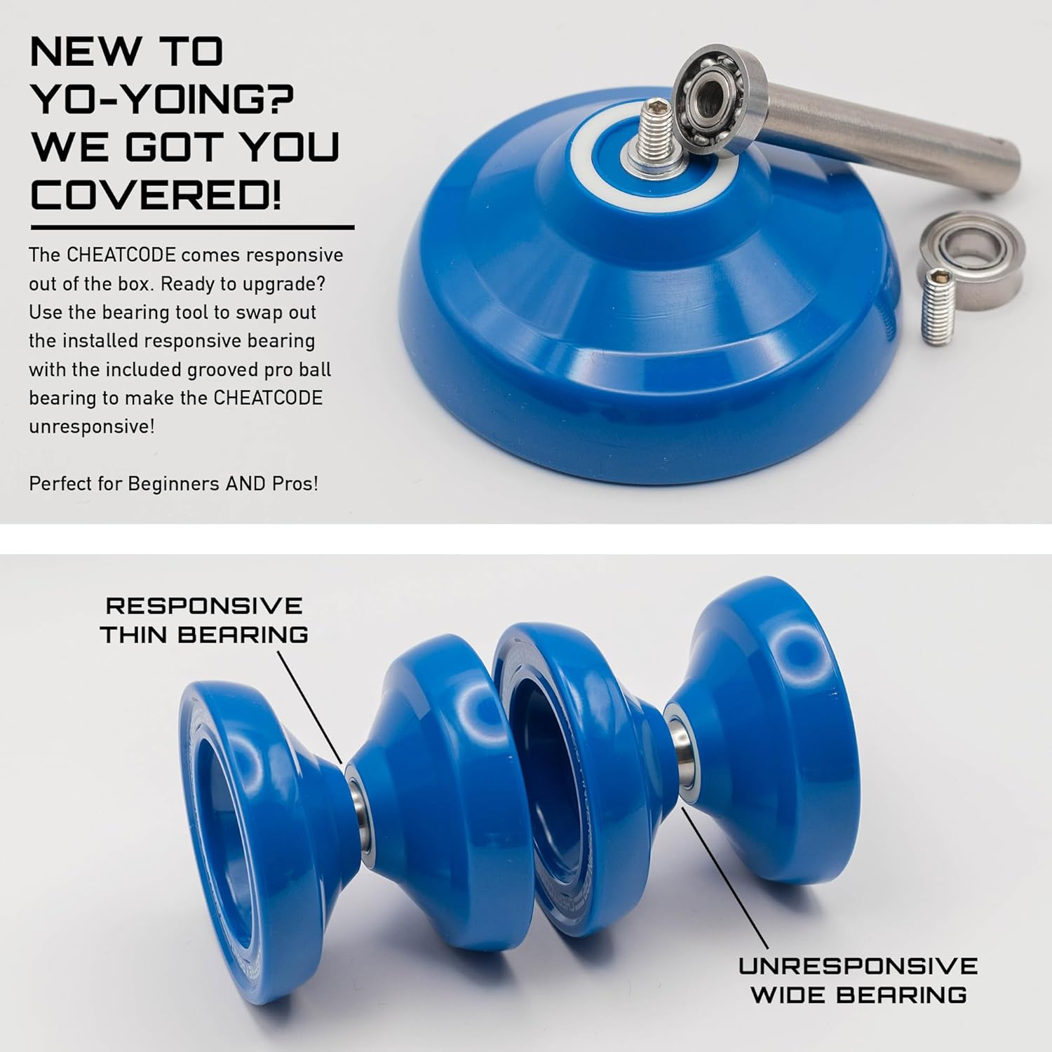 CHEATCODE Beginner Yoyo by Brandon Vu - Unresponsive Yoyo for Kids, Teens, Adults (Green) image number 6