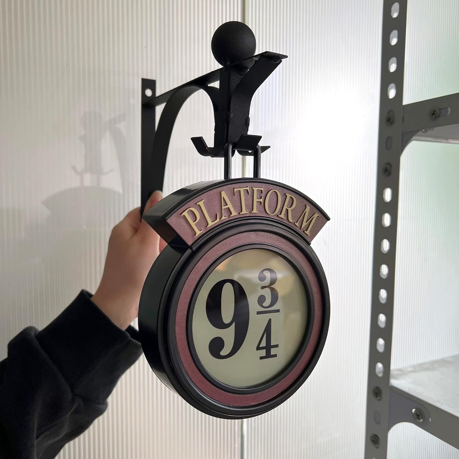 Harries Potter Hanging 9 3/4 Night Light Vintage 9 3/4 Sign Wall Lamp, Home Room Decor image number 2