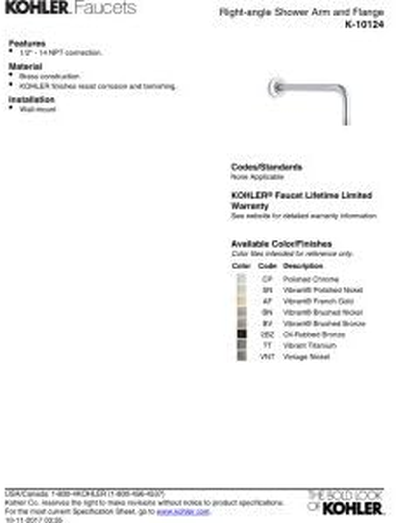 KOHLER 10124-CP K-10124-CP, Polished Chrome image number 1