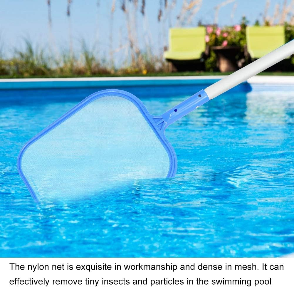 Pool Leaf Skimmer Pool Net Rake with 5 Extension Poles for Swimming Ponds Hot Springs Baths and Large Fish Tanks image number 4