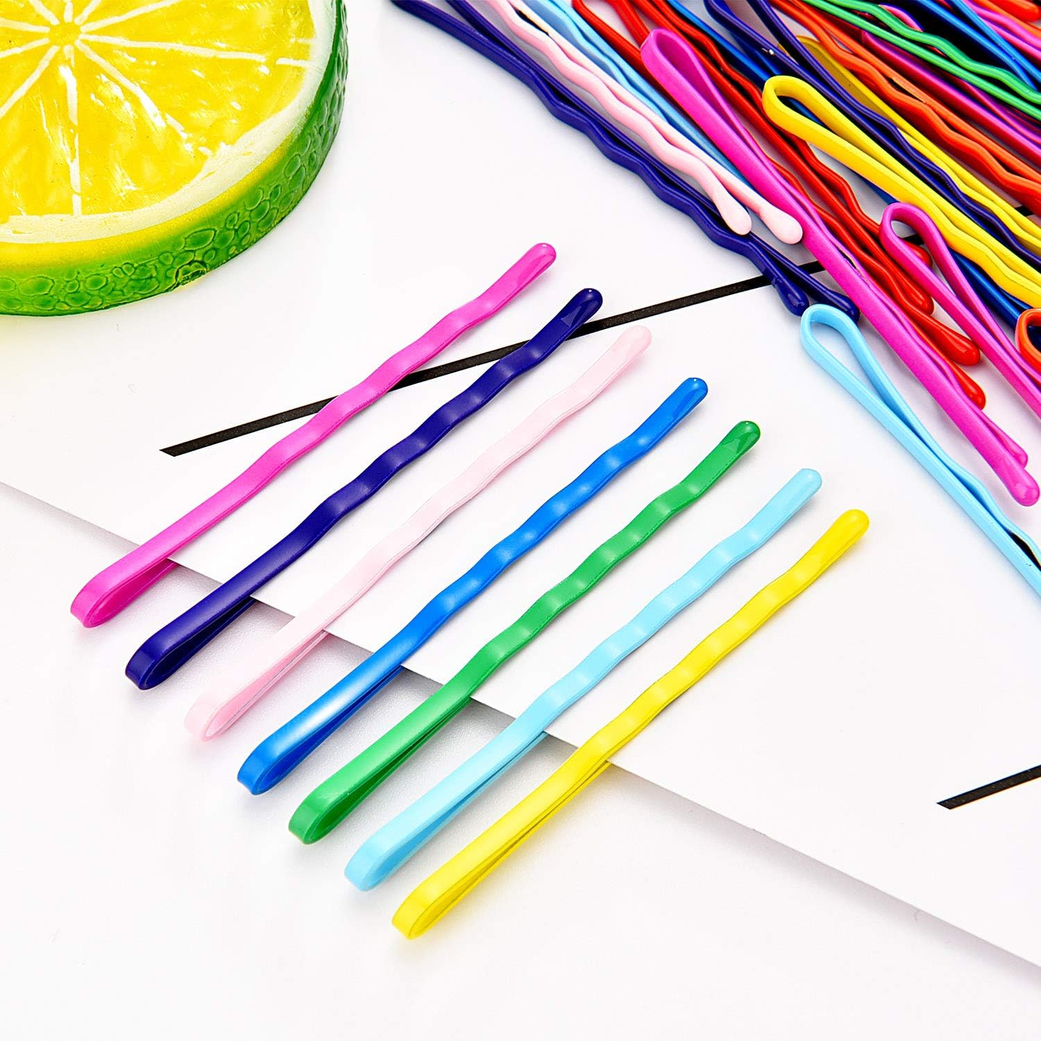 Bememo 100 Pieces Bobby Hair Pins Hair Styling Clips with 1 Storage Box for Girl and Women, 10 Colors image number 6