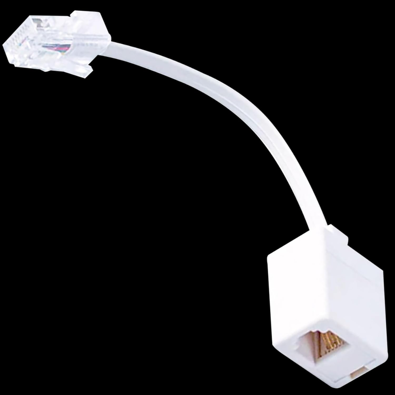 Tunghey 3Pack RJ45 to RJ11 Converter Adapter, Telephone RJ11 6P4C Female to RJ45 Ethernet 8P8C Male Cable Cord