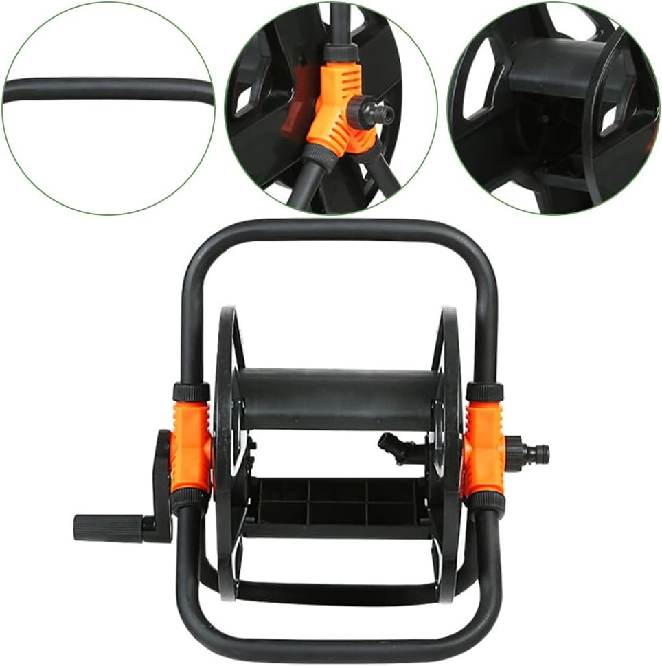 Water Pipe Storage Rack,Garden Hose Reel Cart,Hose Winding Storage Reel,Arm Hose Reel,For Garden Car Washing Watering for outside Garden Yard Lawn for Car Washing, Watering, Gardening image number 5