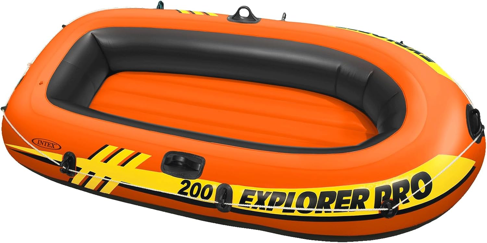 INTEX 58330NP Explorer 200 Inflatable Boat: 2-Person &ndash; Dual Air Chambers &ndash; Welded Oar Locks &ndash; Grab Rope &ndash; 95 Kg Weight Capacity image number 5