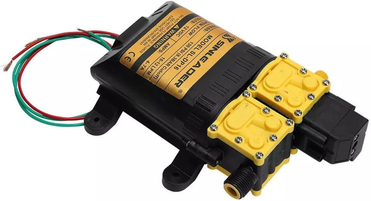 Youngly 12LPM Caravan 12V Water Pump 130PSI High Pressure Self-Priming Camping Boat Farm image number 3