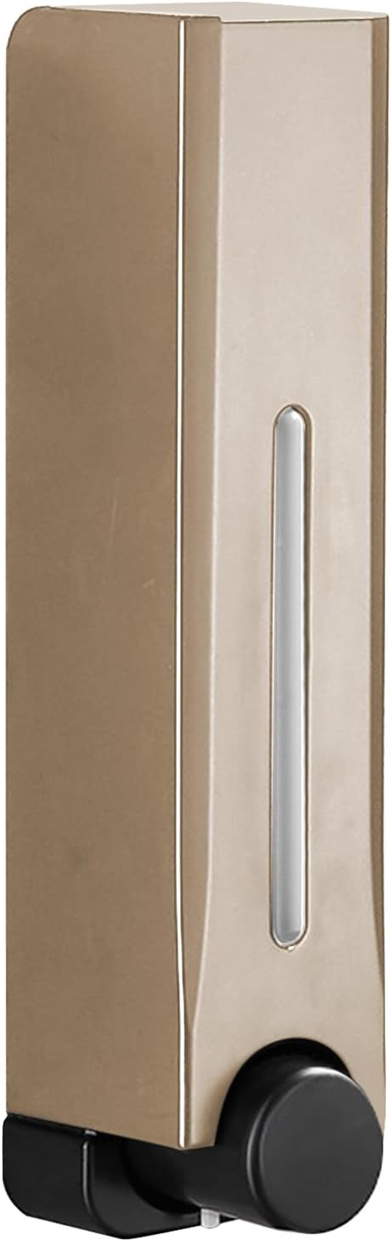 Wall Mounted Soap Dispenser, 500Ml Capacity Shower Shampoo Dispenser, Single Head Modern Multifunctional ABS Housing Lotion Holder for Bathroom, Commercial (Black)