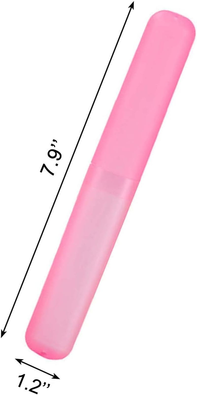 Medsuo 4Pcs Plastic Toothbrush Case Travel Cover Holder Storage (Pink, Blue, Green and White) image number 5