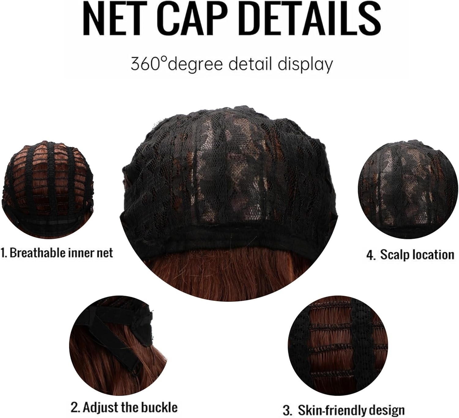 BERRYLION Mullet Wig - Adult Funny Wig for Men - Pop Rock & 70S/80S Style (Ginger) image number 1