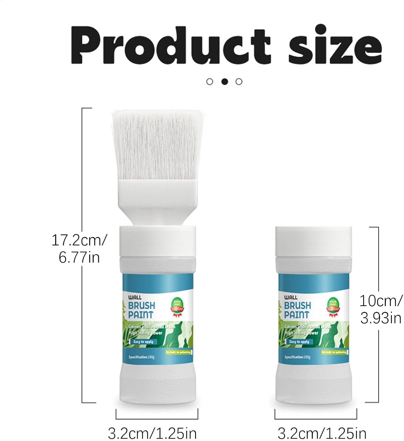 Wall Paint White Touch up Paint for Walls | Wall Repair Tool Scratch Repair White Paint | Stain Remover, Quick Drying Paint Touchup, Brush for Walls, Effortless Cleaning image number 1