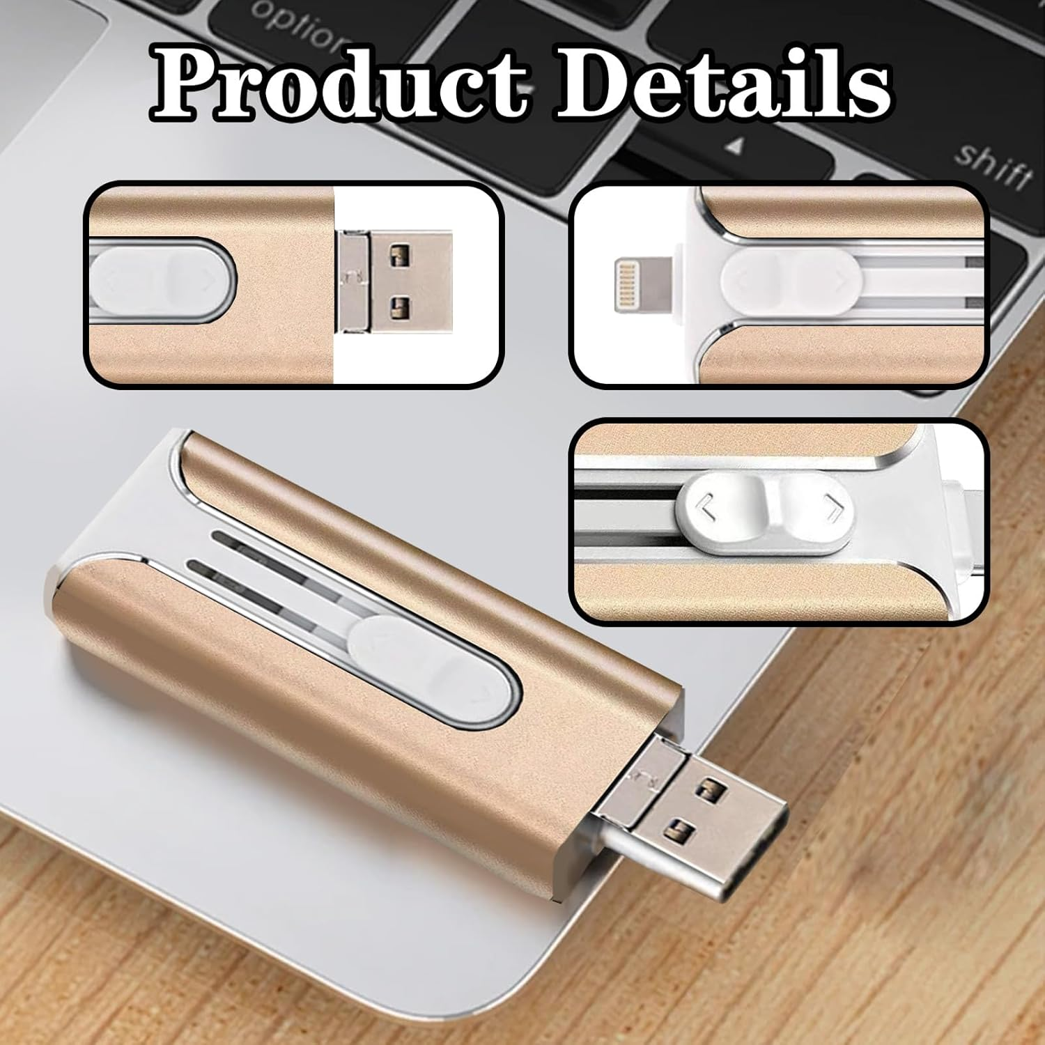 1Pcs USB Flash Drive,2Tb USB Memory Stick, Plug-And-Playusb 3.0 Large-Capacity Rapid Expansion for Photo Transfer, Quick Data Storage, Compatible with Iphone, Ipad, Android, Pc and More Devices image number 2
