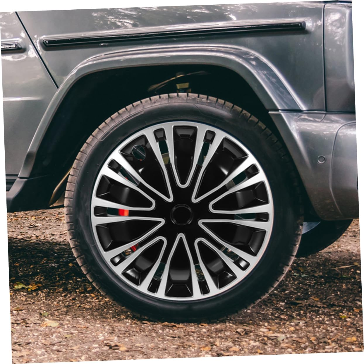 GARVALON Automotive Car Hubcap 13 Inch Wheel Rim Covers Pp Material Protective Hub Caps for Universal 13-Inch Wheels Debris Resistant image number 2