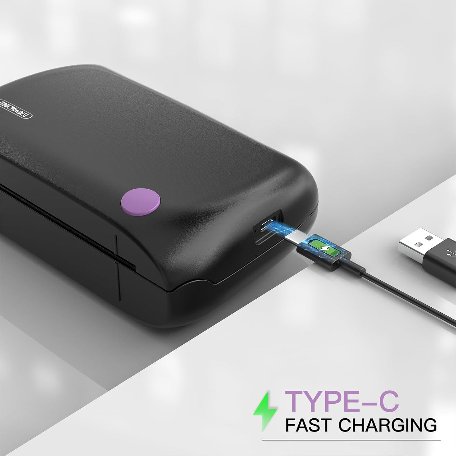 Wormhole Tattoo Stencil Printer, Mini Thermal Tattoo Printer, Bluetooth Tattoo Machines Compatible with Tablet, Smartphone for Beginners and Artists-Black