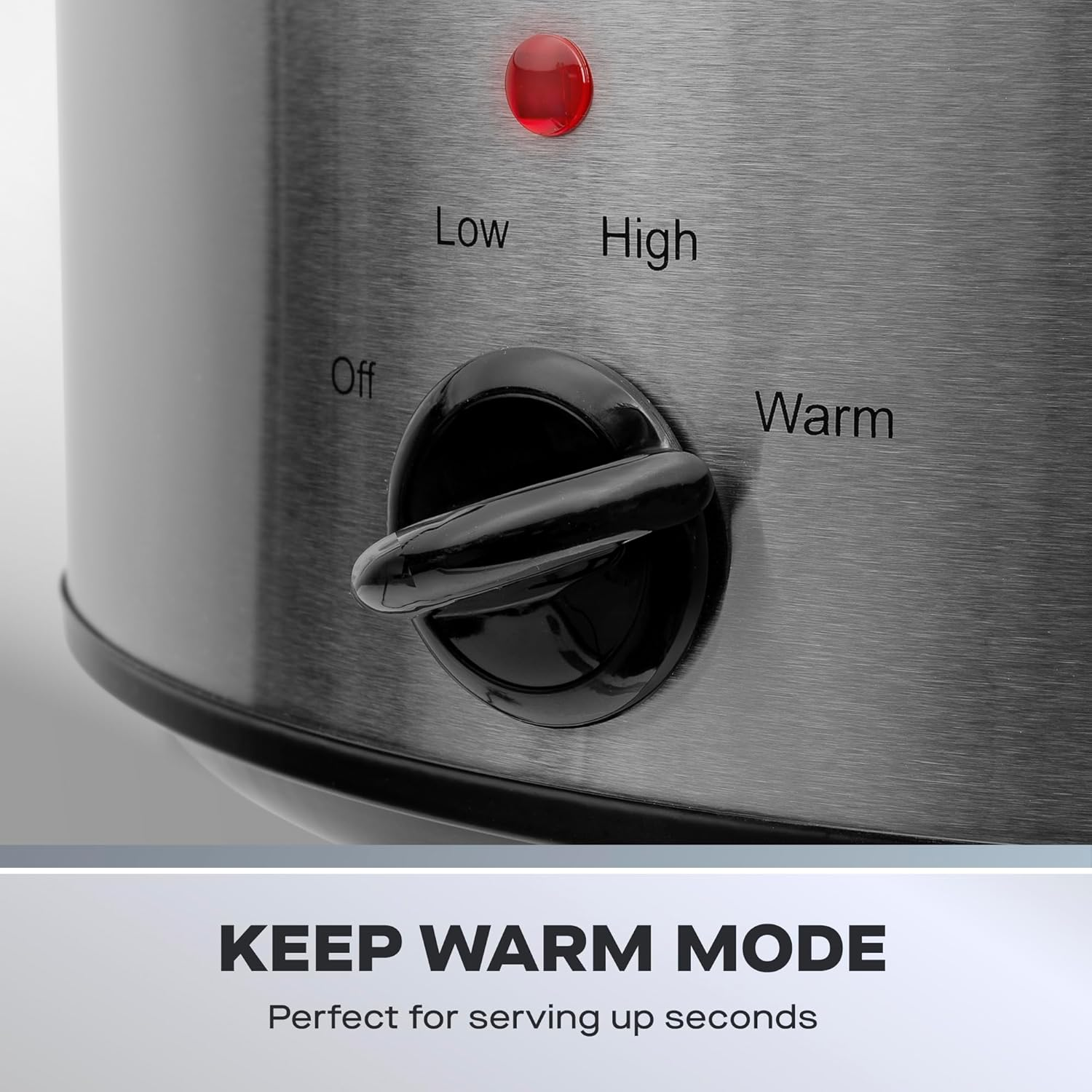 Daewoo 3.5L Slow Cooker &ndash; Compact Electric Cooker with Removable Ceramic Bowl & Glass Lid &ndash; 3 Heat Settings (Low, High, Keep Warm), Energy Efficient, Ideal for Small Families & Meal Prep, Black image number 3