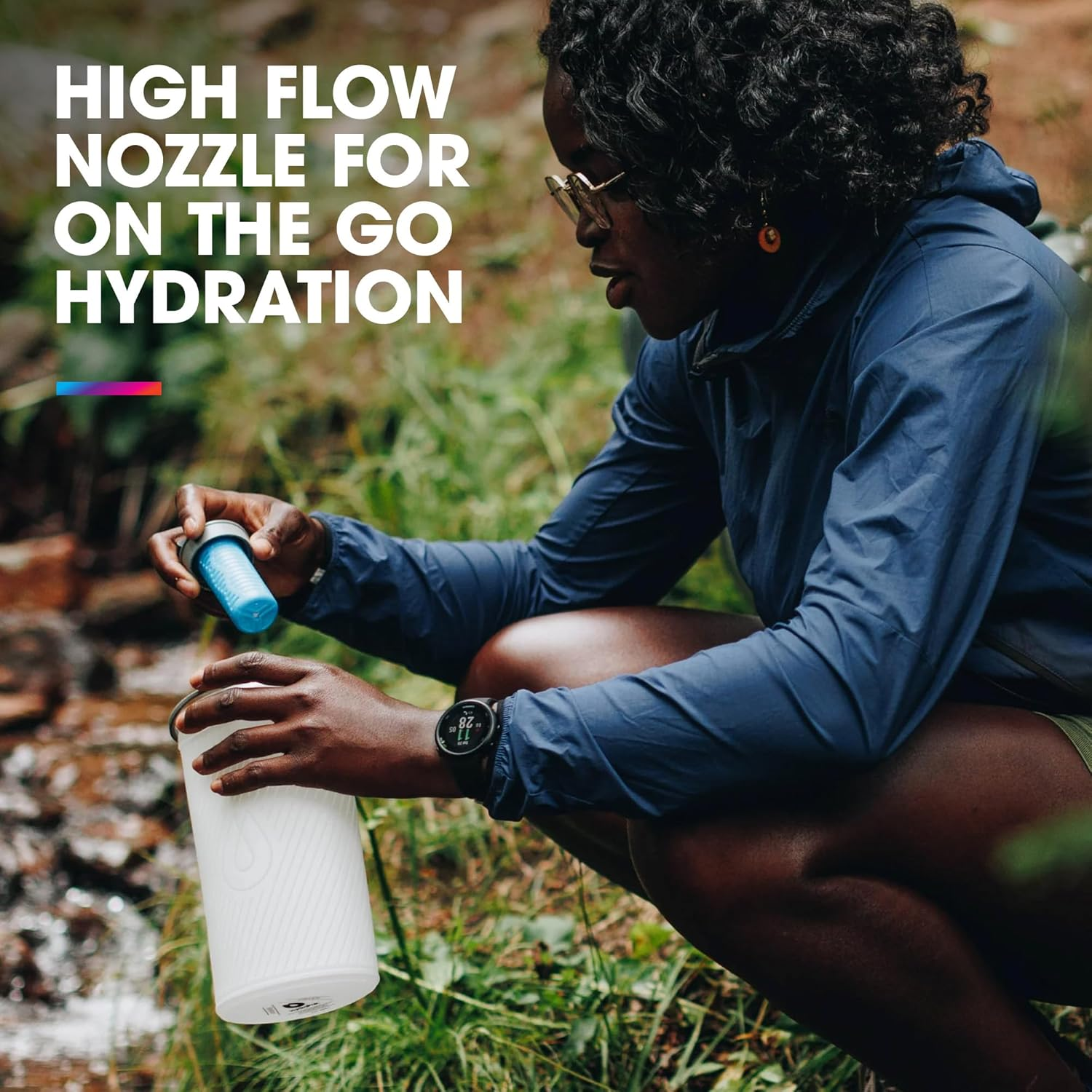 Bid&oacute;n Flexible Flux 1.5 L Trasl&uacute;cido with Filtro image number 3