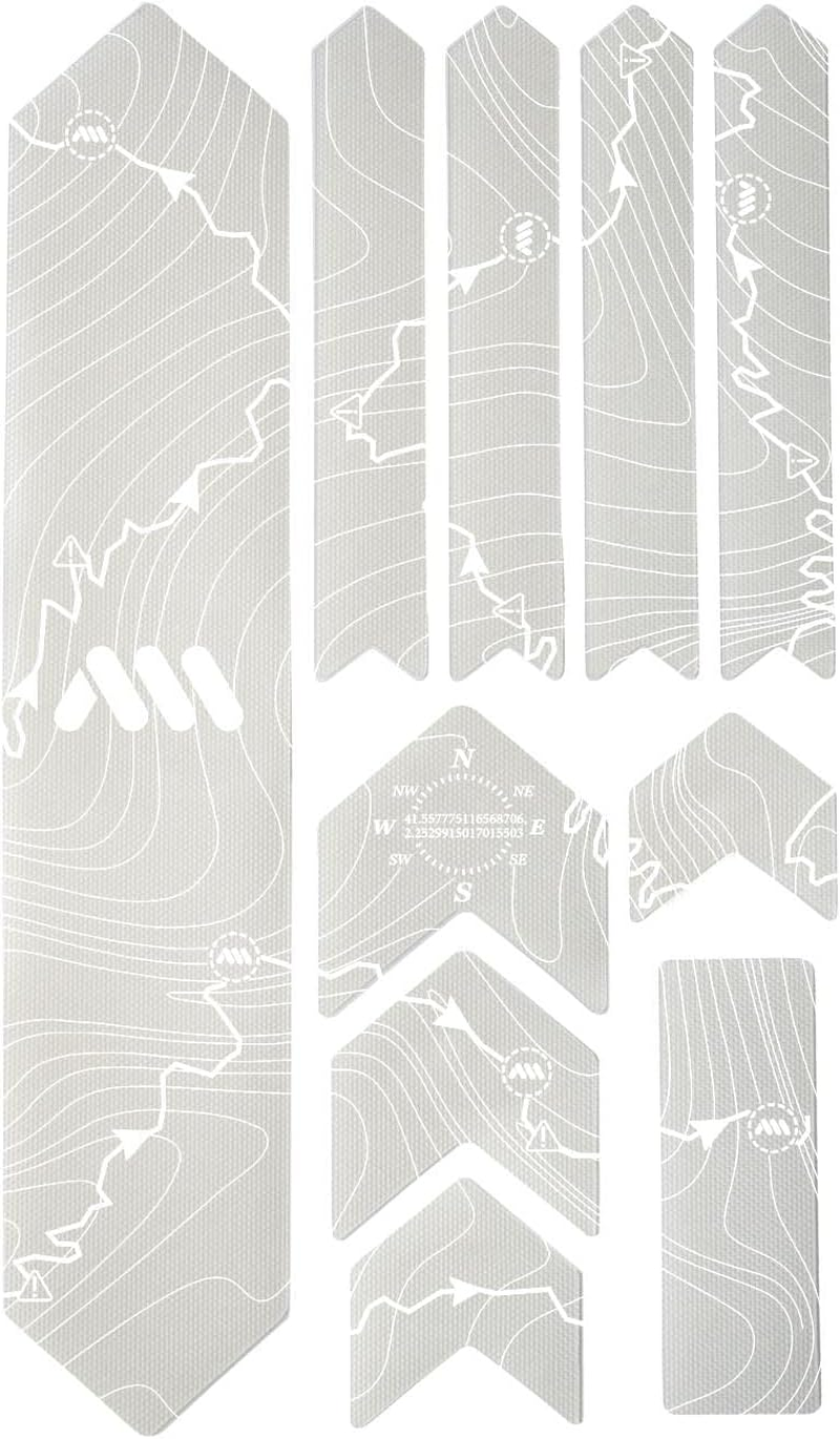 All Mountain Style AMS High Impact Frame Guard Extra Semi-Transparent &ndash; Protects Your Bike from Scratches and Dings image number 4