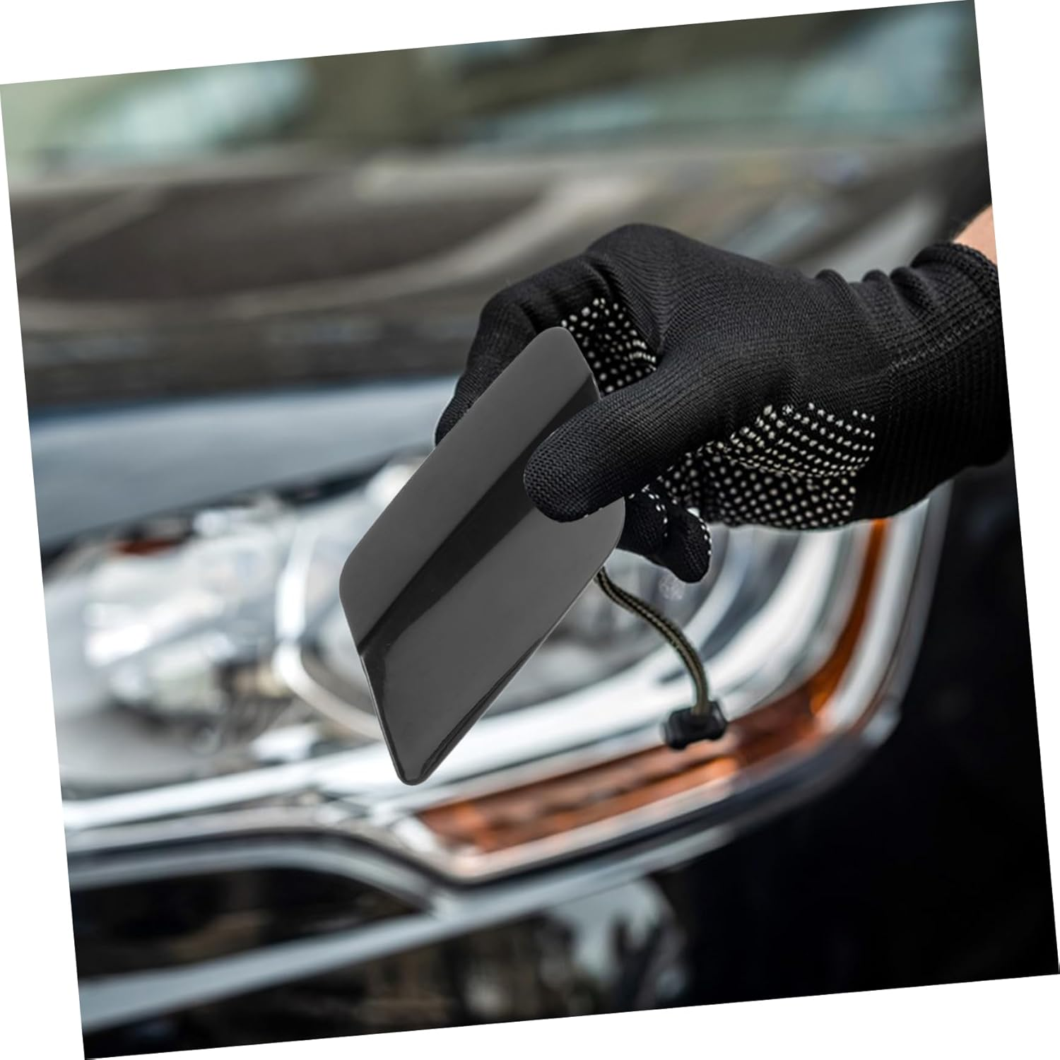 MUELODSIC Replacement Headlight Washer Nozzle Cover Cap 2Pcs Left and Right Front Headlight Washer Cover Compatible with Automotive Headlamp Cleaning for Car Care Maintenance