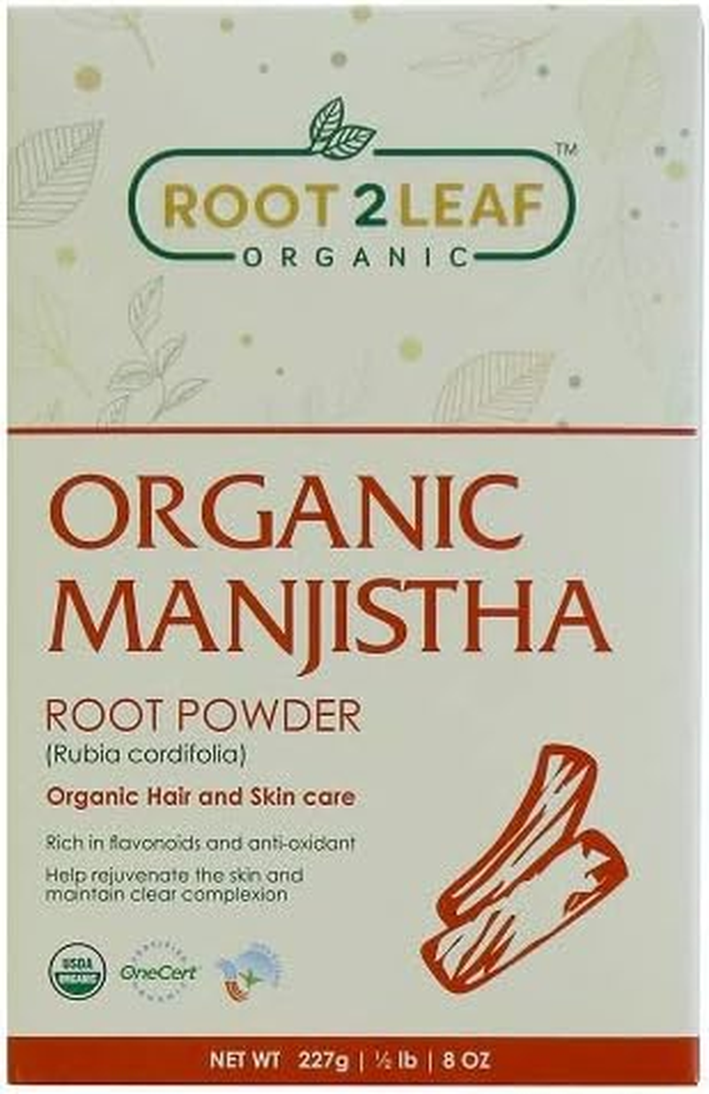 Root2Leaf Organic Pack of 2 Soapnut & Manjistha Root Powder Hair Care for Natural Hair Color and Repairs Damage Hair for Men and Women (227 Gms) image number 2