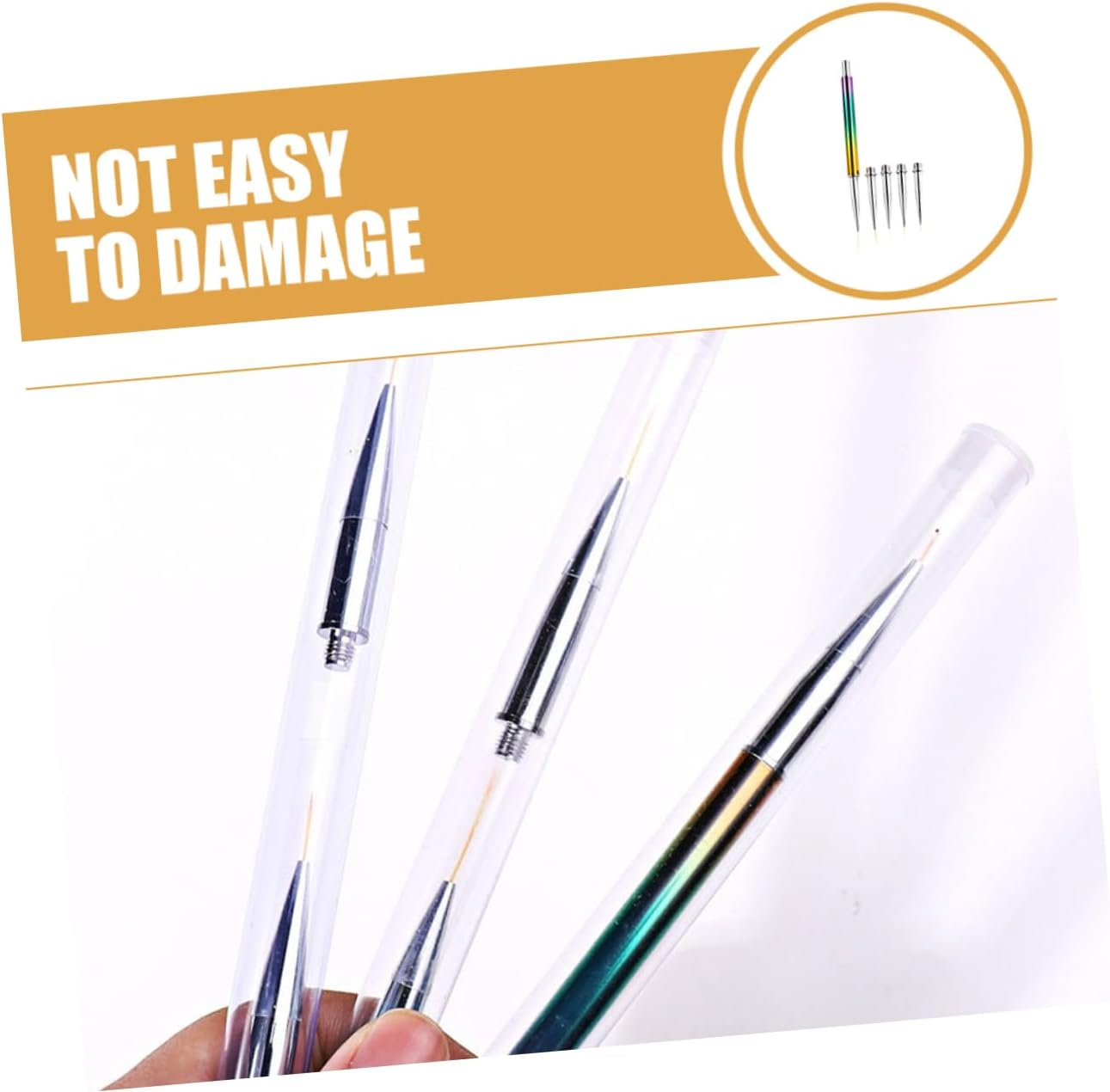 BIUDECO Nail Art Pen Replacement Heads for Nail Art Design Easy to Use for Families Professionals