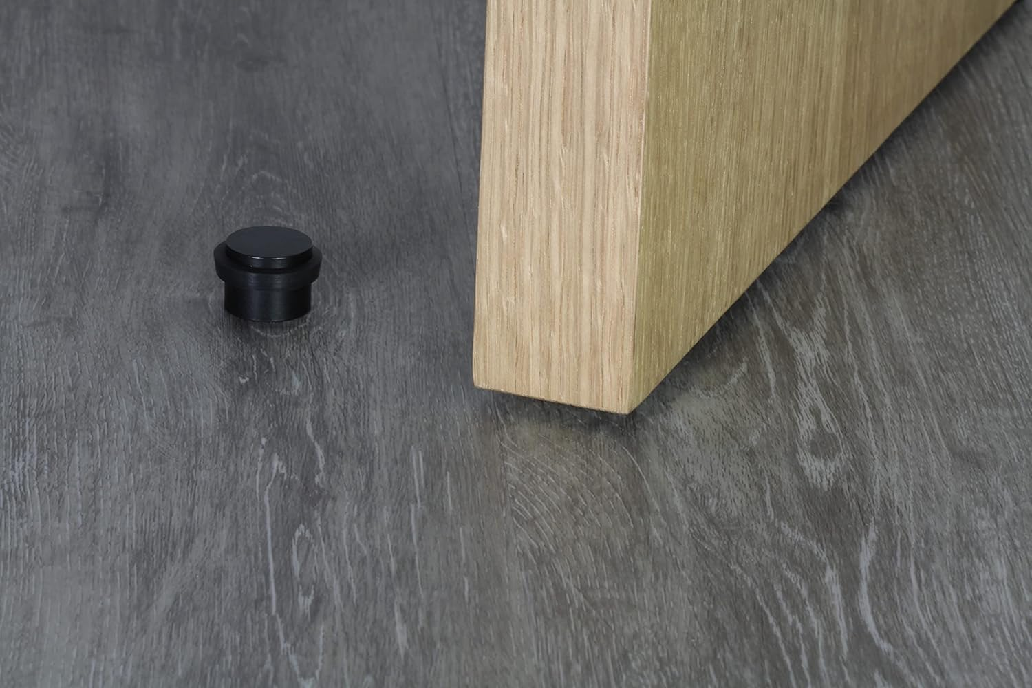EVI Herrajes | Black Door Stopper | &Oslash;24X20Mm | Adhesive Fixing | Floor Mounted | Stainless Steel Black Finish | Great Adherence | Mod I-163-NG image number 4