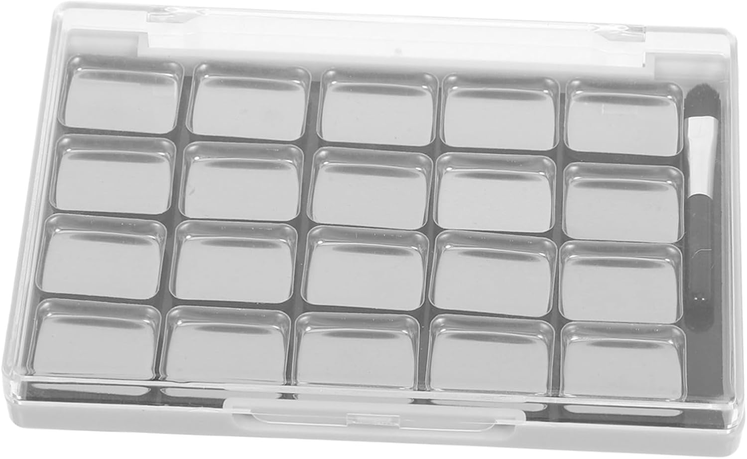 WESIEVYA Palette Organizer Empty Magnetic Eyeshadow Palette Magnetic Eye Shadow Disk Empty Eyeshadow Container Makeup Mixing Plate Household Tray Palatte Transparent image number 6