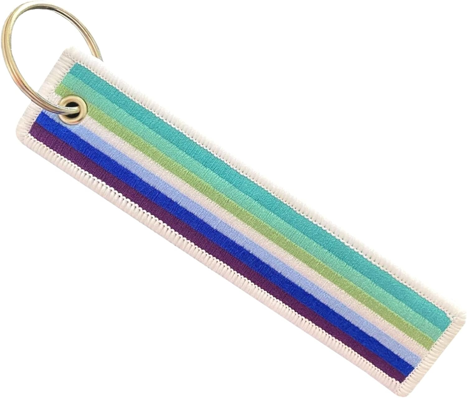 LGBT Bisexual Lesbian Rainbow Non-Binary Transgender Asexual Flag Keychain image number 6