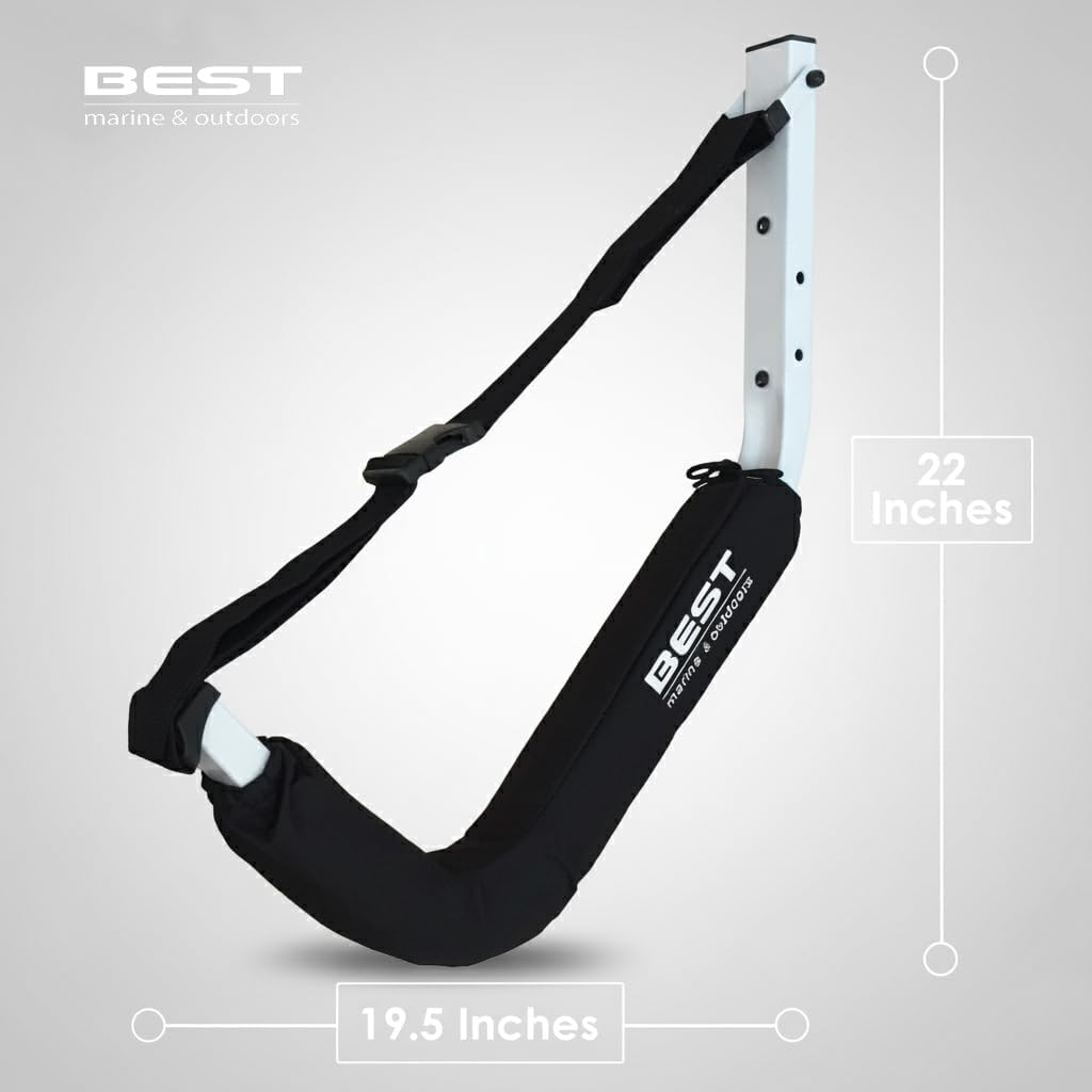 Best Marine and Outdoors Kayak Storage Rack, 2 Premium Wall Mount Racks, Kayaks & SUP Paddle Boards, 46Kg Weight Capacity Garage Hanger, Indoor Outdoor Paddleboard Holder & Kayaking Accessories image number 3