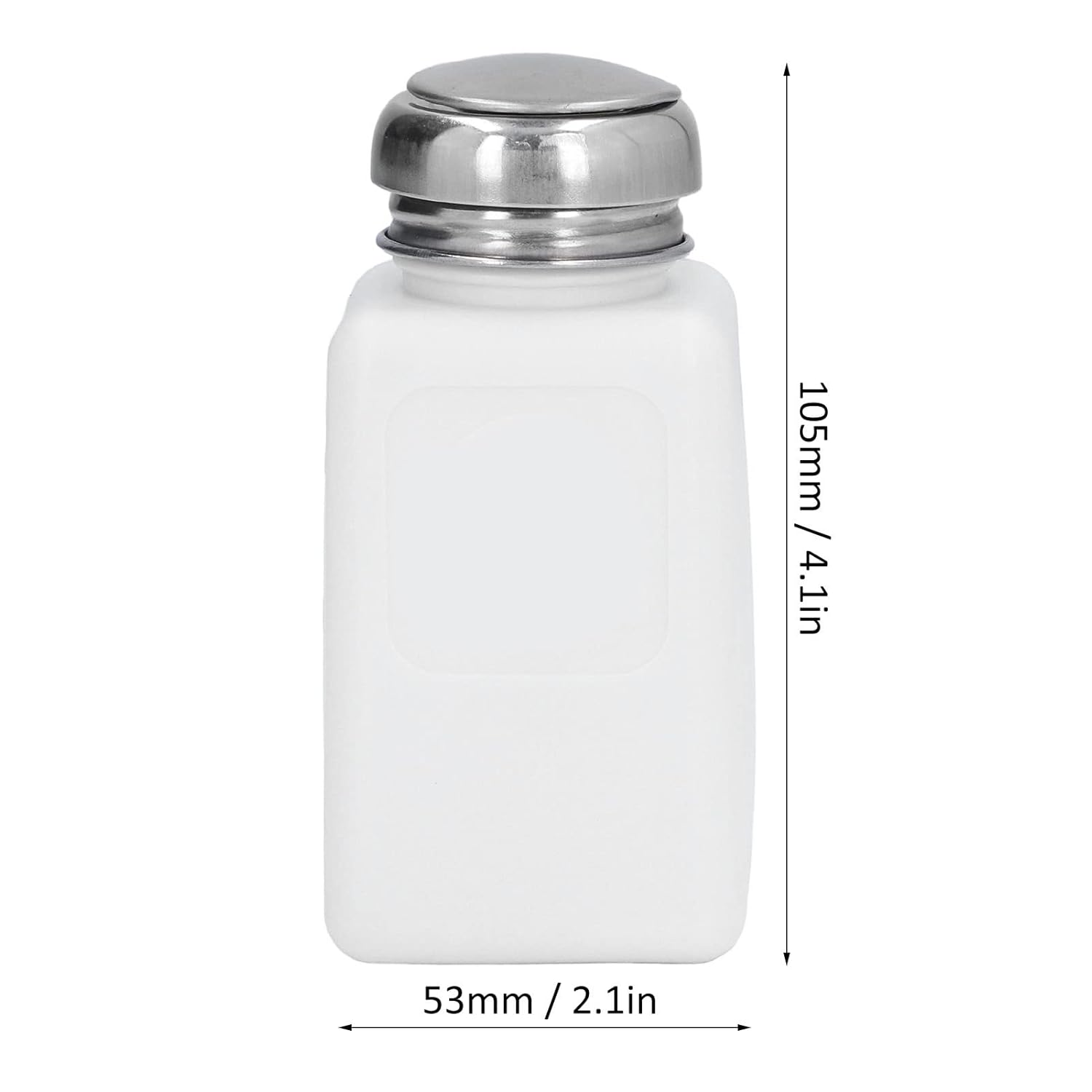 Liquid Dispenser Pump, 200ML Press Type ESD Safety anti Static Stainless Steel Lid Dispenser Pump Bottle anti Backflow Small Portable Solvent Dispenser for Acetone, IPA Solvent, Oil(White) image number 3