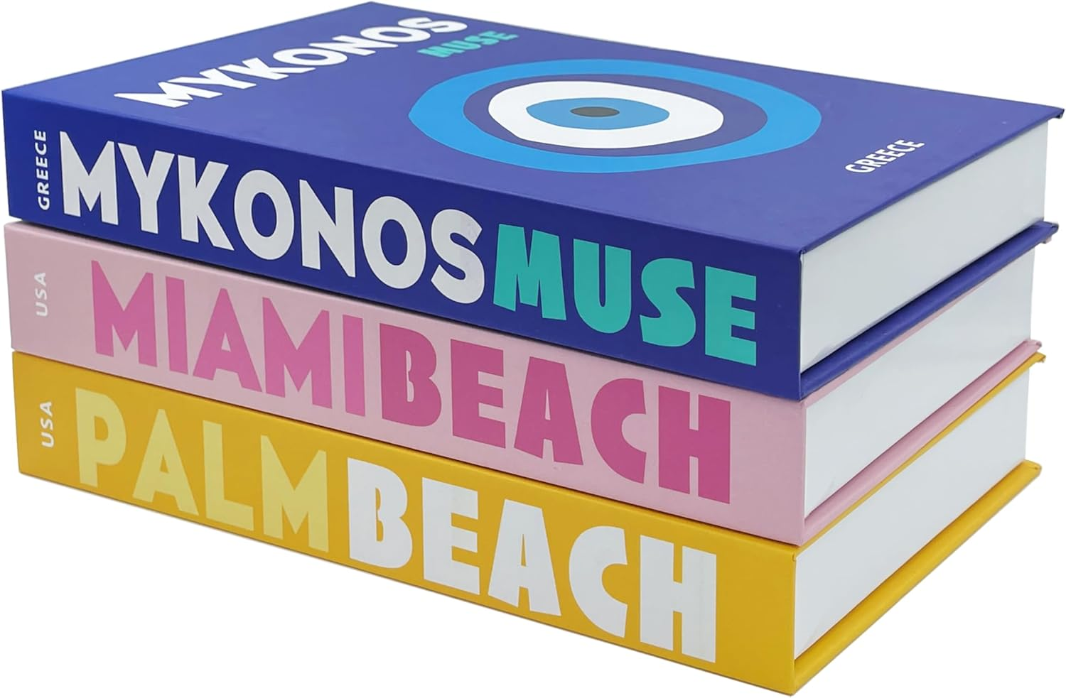 Twodays Fashion Designer Coffee Table Books for Shelf, Girly Light Pink Room Decor, Luxury Decorative Fake Books. (Set of 3)