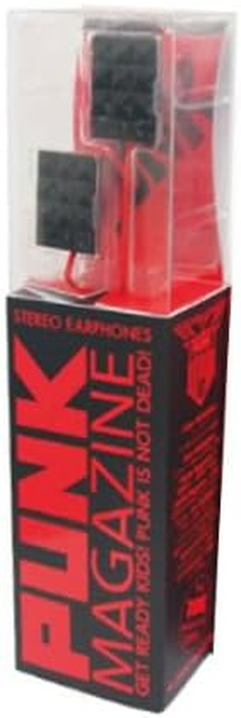 Punk Magazine Stereo Earphones, Black PUK-01BK