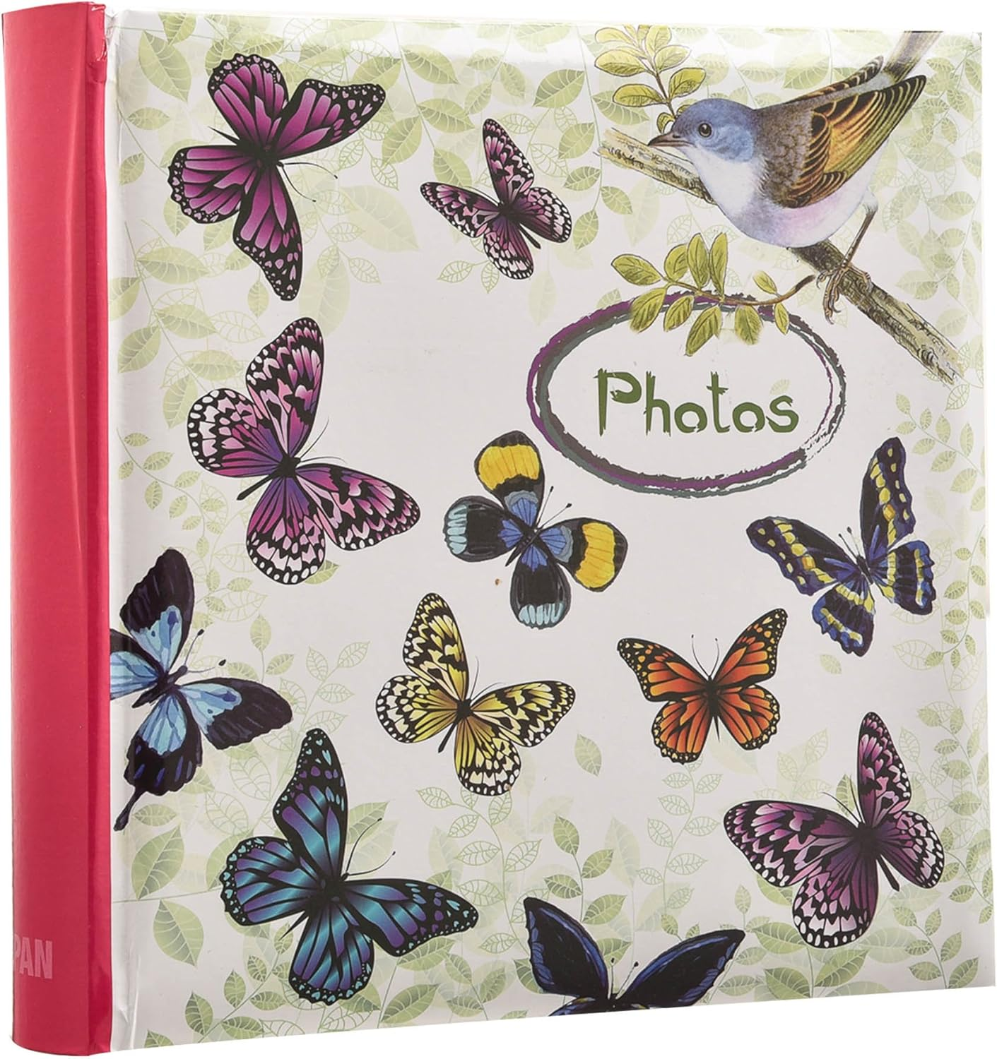 ARPAN Photo Slip in Case Memo Album for 200 of 4 X 6'' Pictures Bird, Vintage Butterfly, image number 6