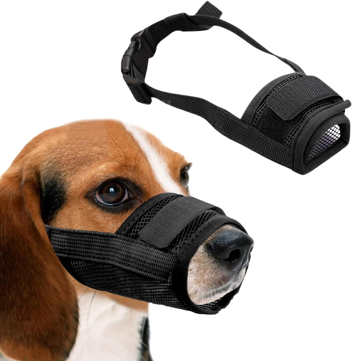 EZONEDEAL Pet Dog Muzzle, Soft Mesh, anti Biting Barking & Chewing, Adjustable, Pink, Medium