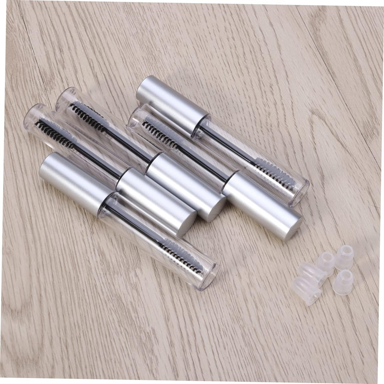 CIMAXIC 5Pcs Empty Eyelashes Bottle with Wands - Glass Mascara Tube Container, Eyelash Brush Tube, Eyelash Cream Bottle, Eyelash Container Wand Pack image number 5