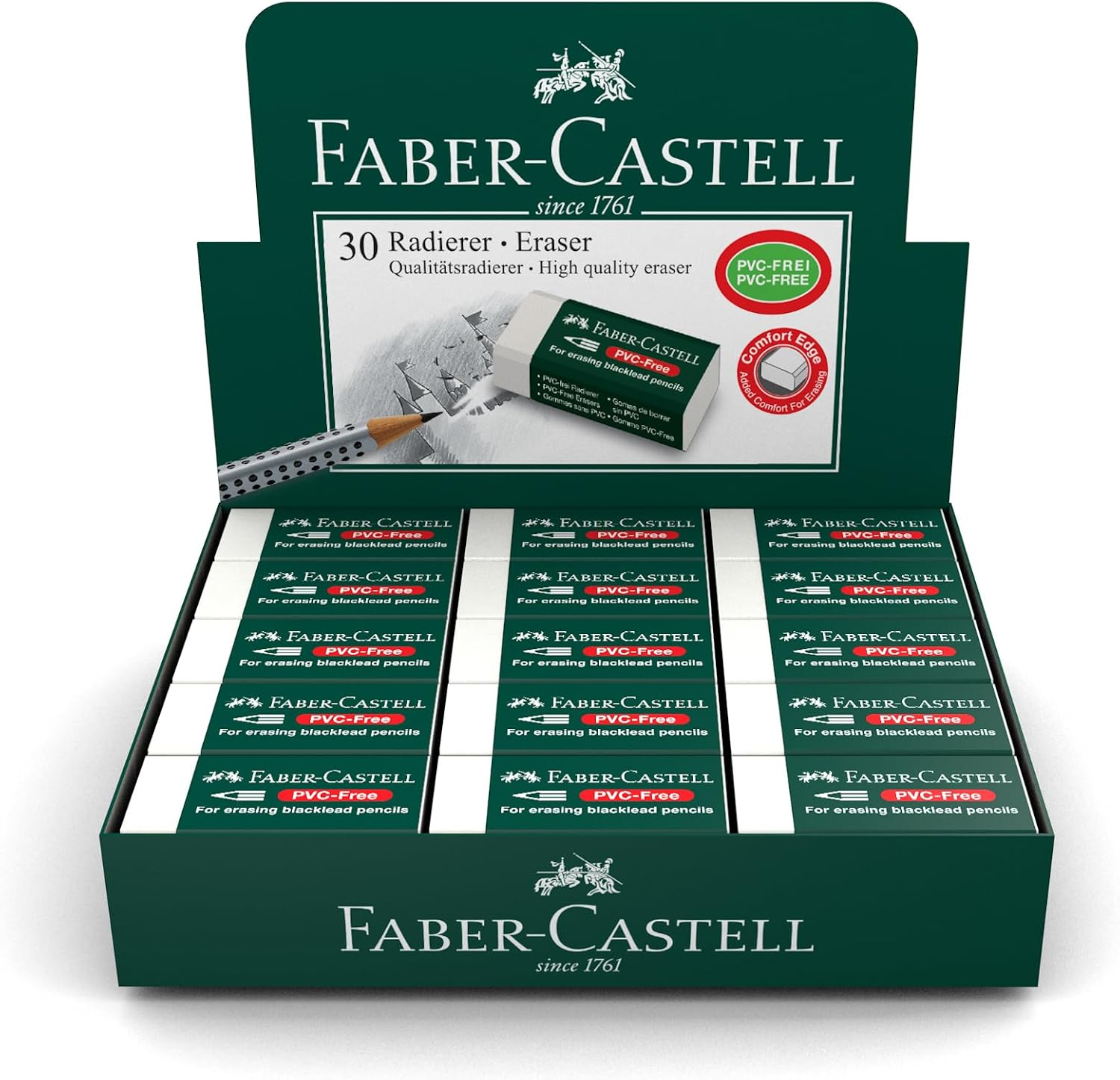 Faber-Castell Plastic Eraser, Large (F188520) image number 1