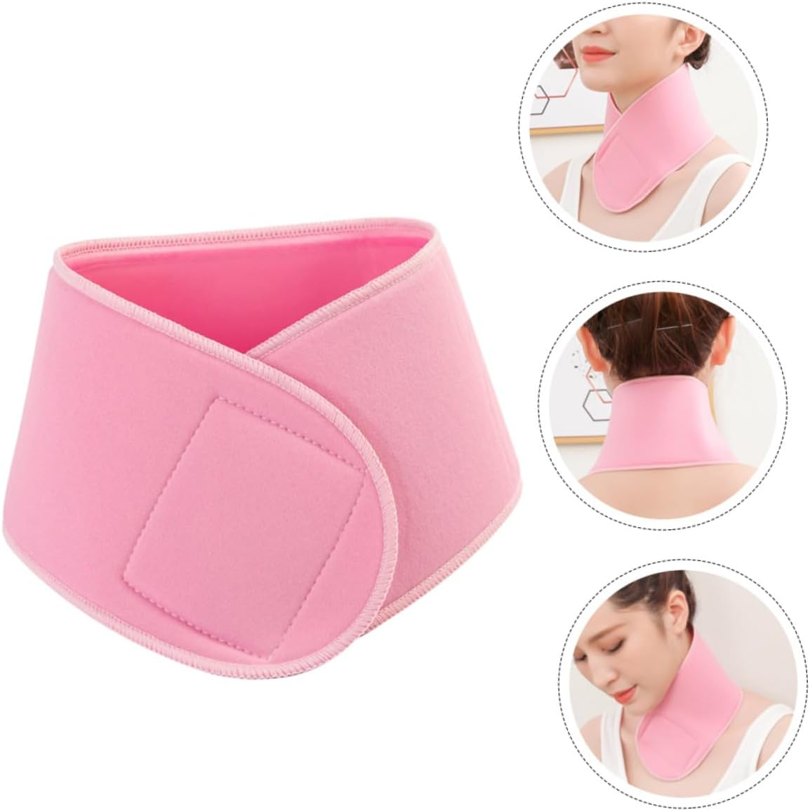 ABOOFAN Skincare Band Collagen Neck Wrinkle Korean Beauty Chest Cool Lift Care Skin Smoother Reusable Silicon Roll Smooth Massage Winkle Pillow Tighten Toner Woman Cervical Strap Face Chin Cooler Tool Device Cotton Accessory Collar Gaiter Overnight Chin Strap for Sleeping Jawline Soft Sculptor Pain Support Travel Back Massager Glove Headrest T3 Reducer Lab Facial Ergonomic Foam Daily Disposable Krk Moisturise image number 6