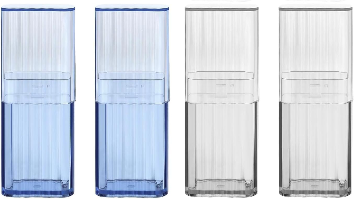 Fokmuaex 4Pcs Clear Cotton Swab Organizer Box for Makeup Pads, Cotton Buds & Accessories - Durable Bathroom Bedroom Office Storage Containers with Lids for Organization image number 5