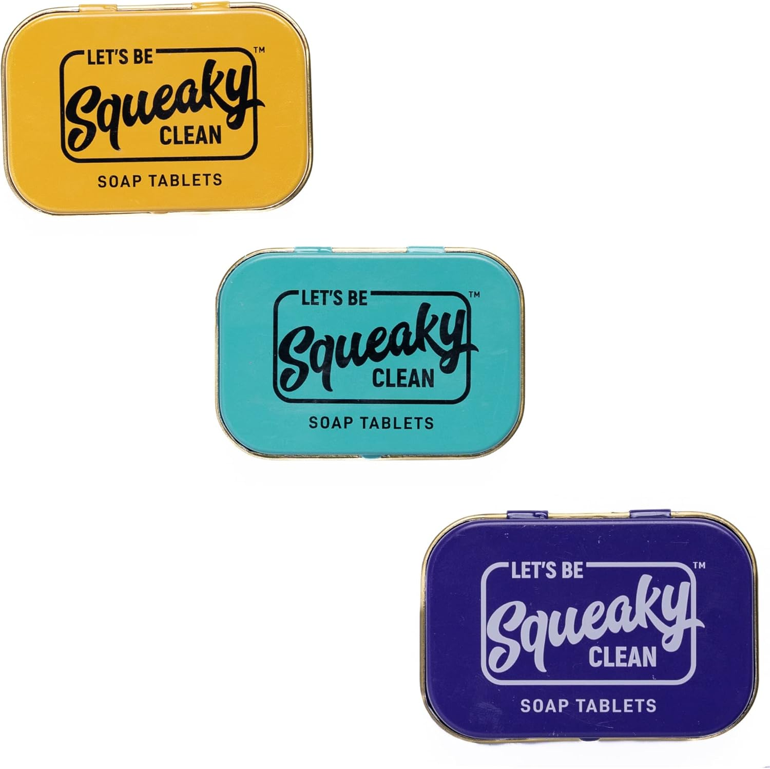 Squeakyclean Hand Made 30 Soap Tablets in Each Tin | Single Wash Hygiene Bar | Hand Soap Tablet | Convenient | Travel & Pocket Friendly | Combo of 3 Flavours image number 3