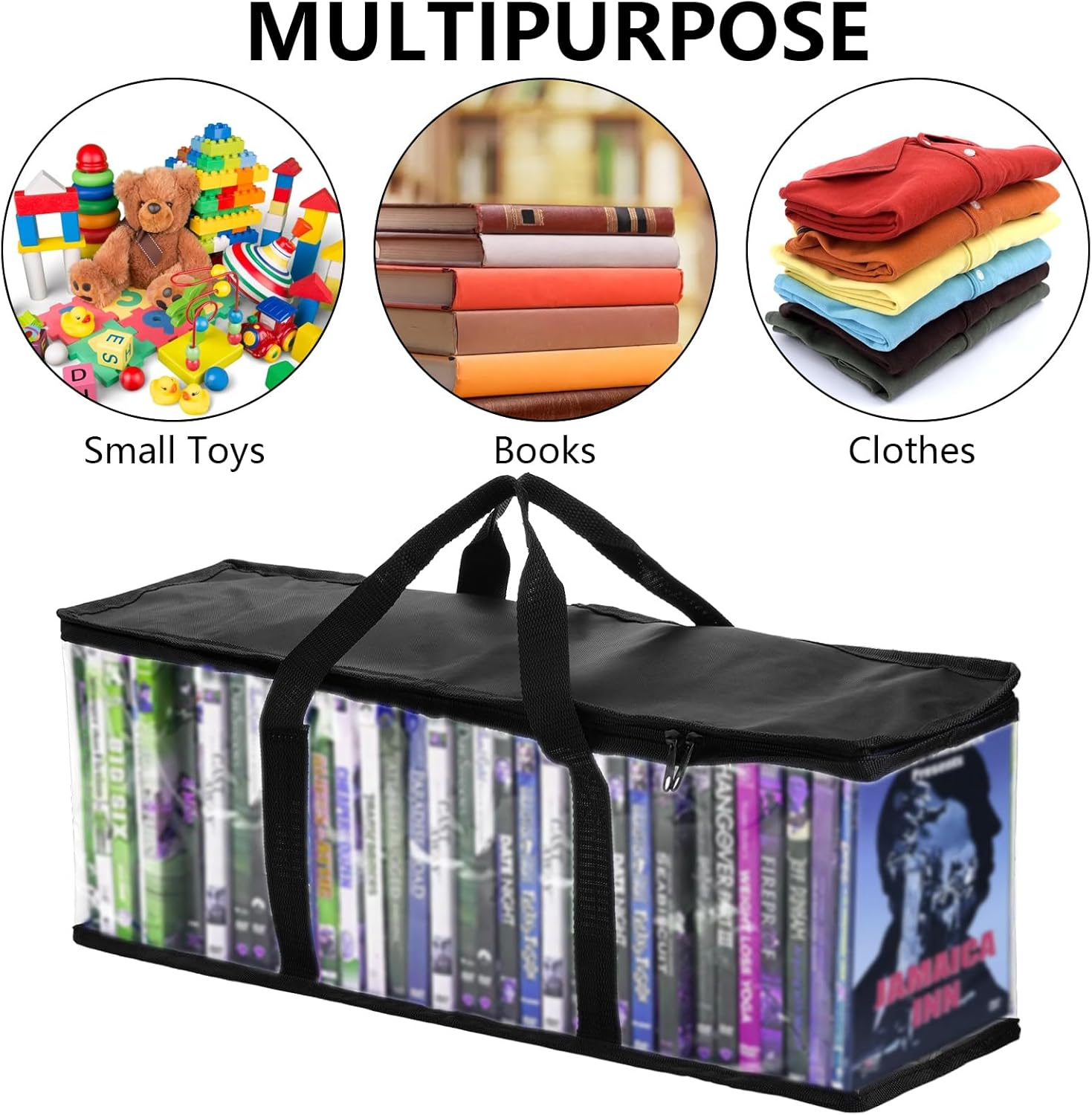 Fasmov Set of 4 DVD Storage Bags Hold up to 160 Dvds (40 Each Bag) image number 2