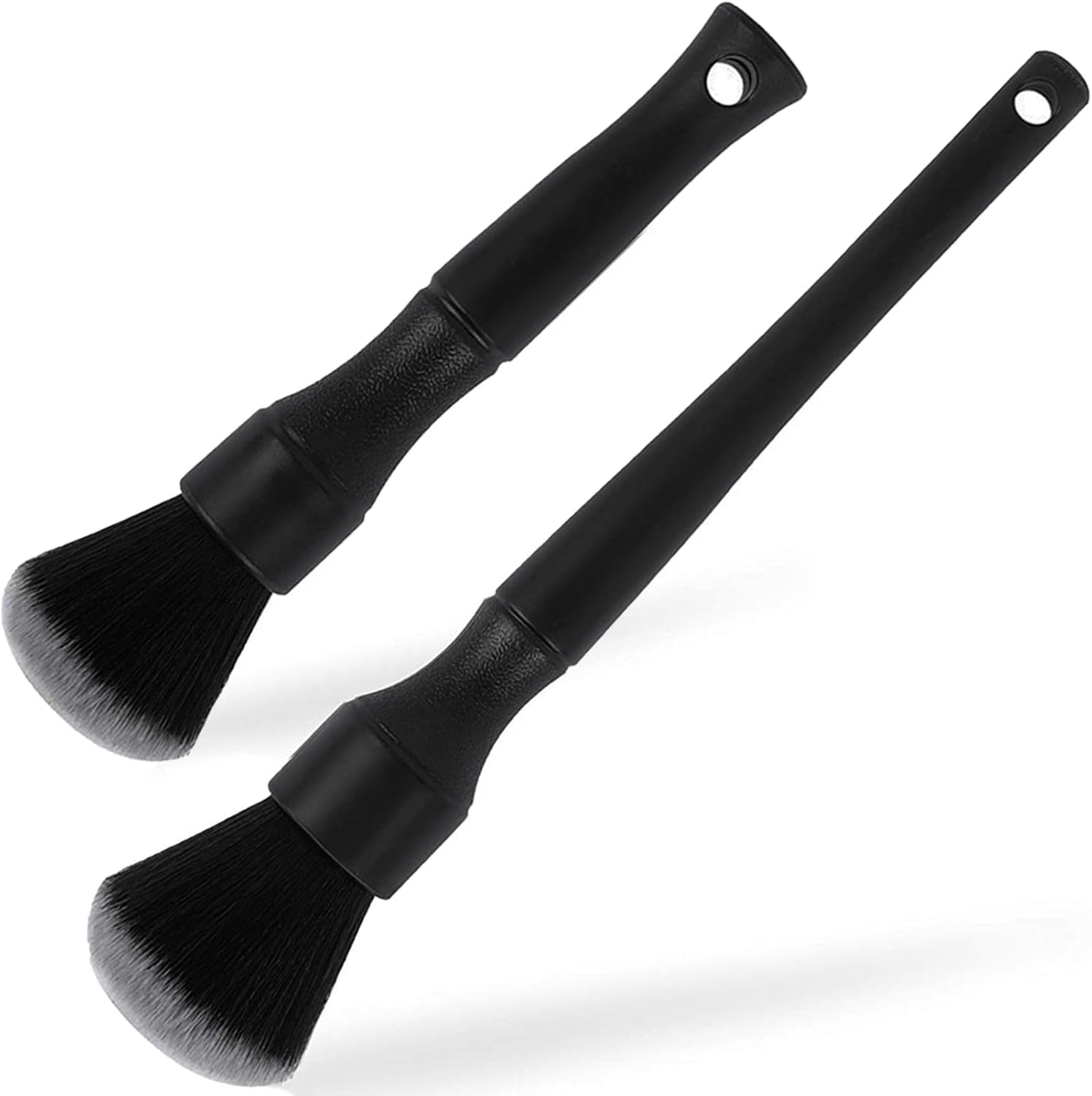 Pack of 2 Detailing Brushes, Car Cleaning, Car Brush Interior, Car Brush Exterior, Cleaning Brush Car, Dust Brush, Wet and Dry Use, for Automotive Interiors, Furniture, Keyboards (17 + 24 Cm) image number 3