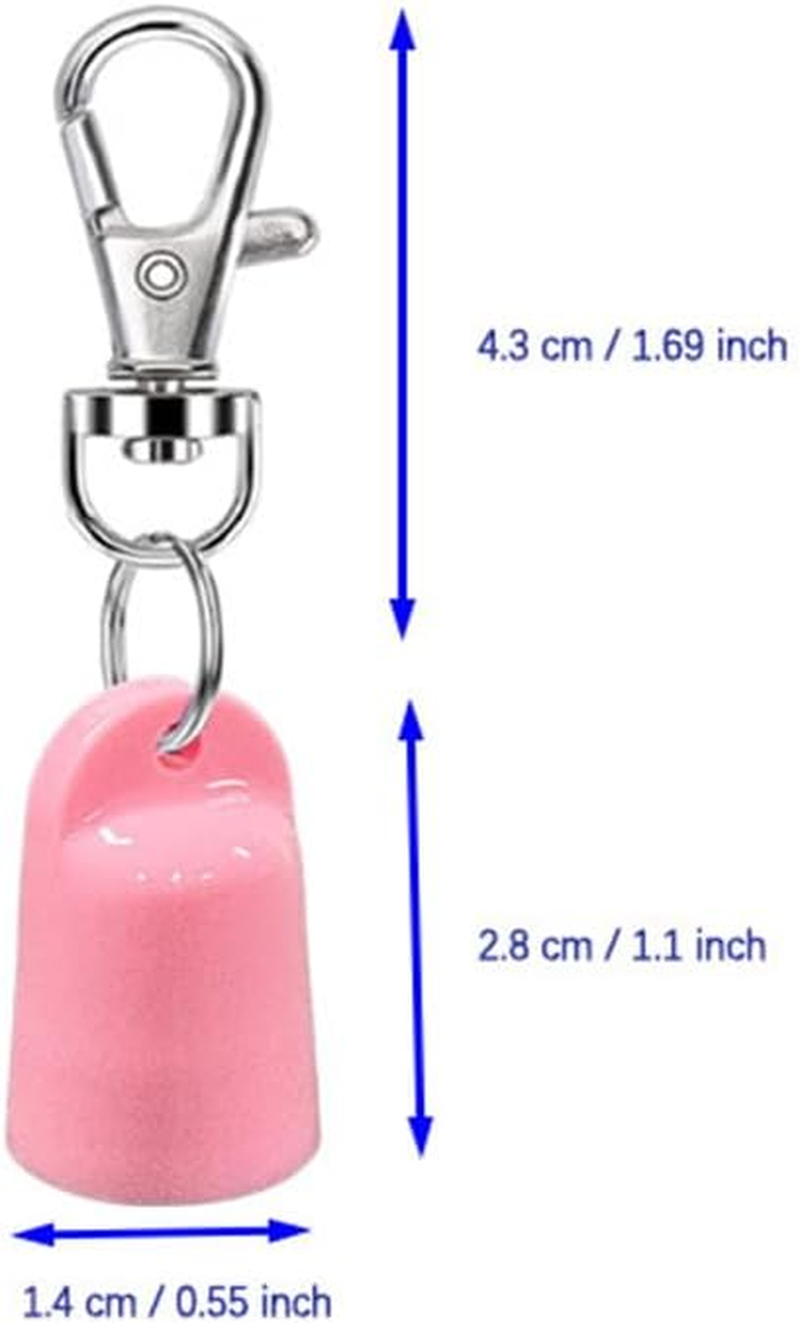 4 PSC Keychain Cap Compatible with 0.35 Oz Lip Balm Portable Holder Keychain Cap Compatible with Lip Repair Tubes (Colorful) image number 5